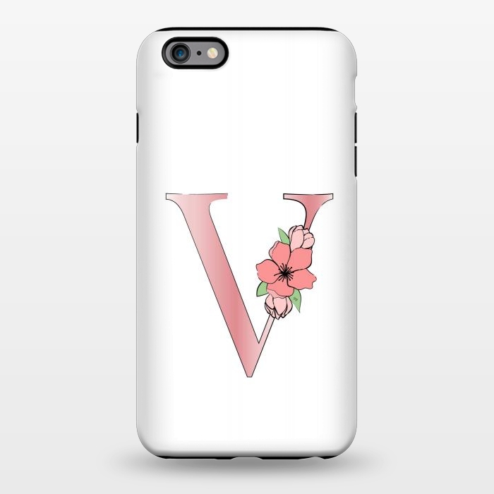 iPhone 6/6s plus StrongFit Monogram Letter V by Martina