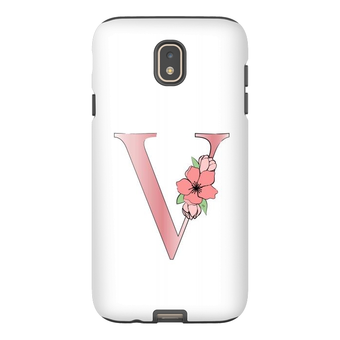 Galaxy J7 StrongFit Monogram Letter V by Martina