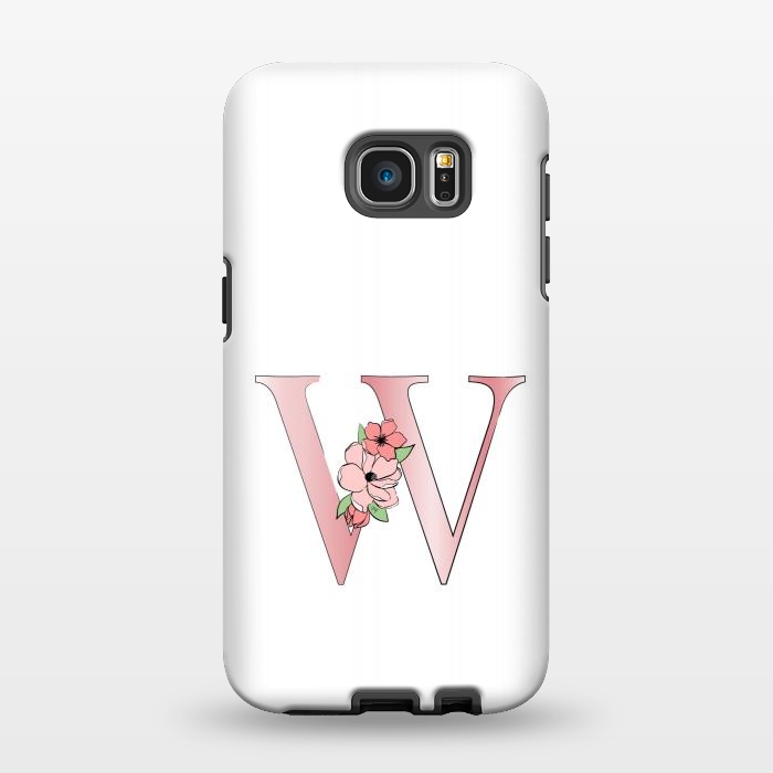 Galaxy S7 EDGE StrongFit Monogram Letter W by Martina