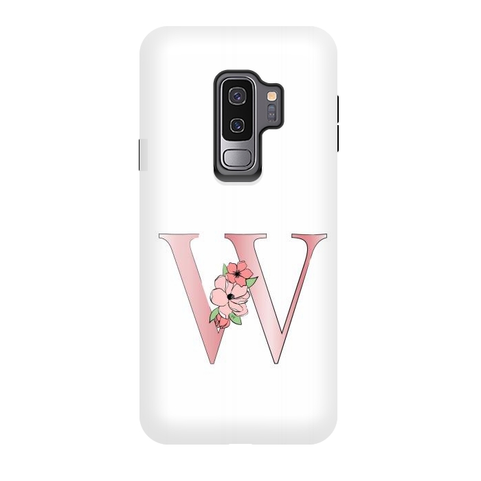 Galaxy S9 plus StrongFit Monogram Letter W by Martina