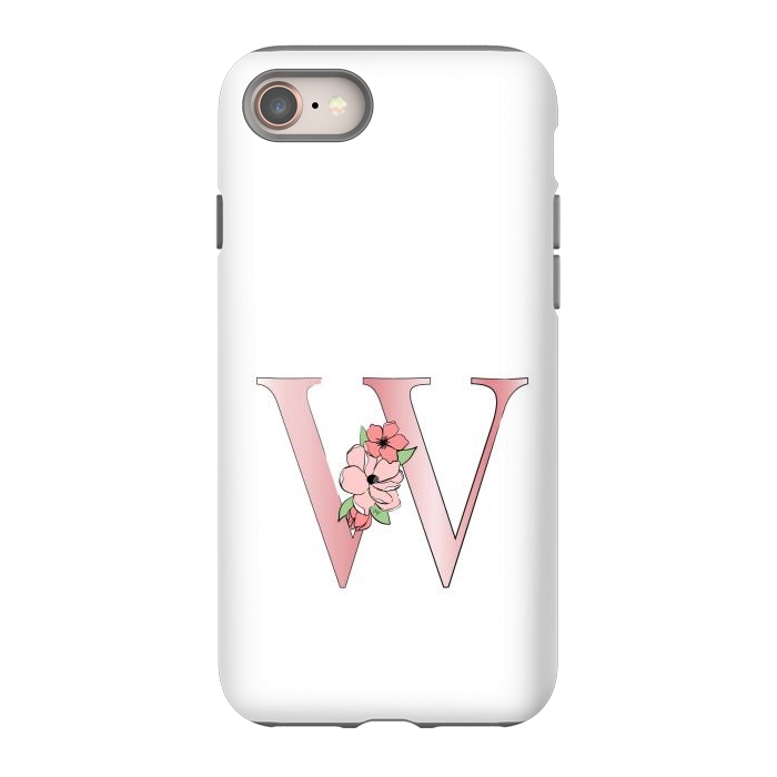 iPhone 8 StrongFit Monogram Letter W by Martina
