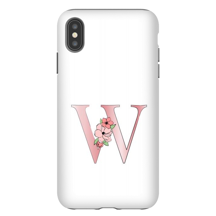 iPhone Xs Max StrongFit Monogram Letter W by Martina