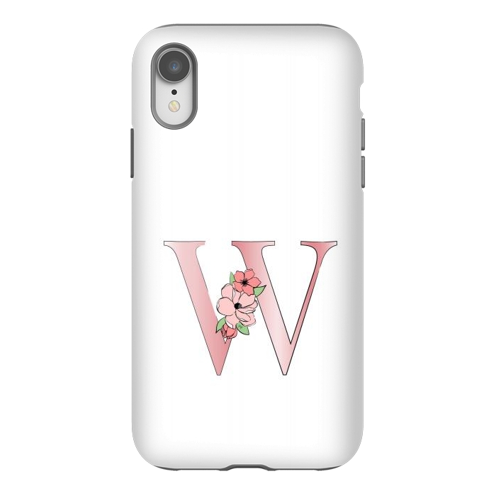 iPhone Xr StrongFit Monogram Letter W by Martina