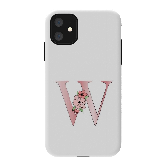 iPhone 11 StrongFit Monogram Letter W by Martina