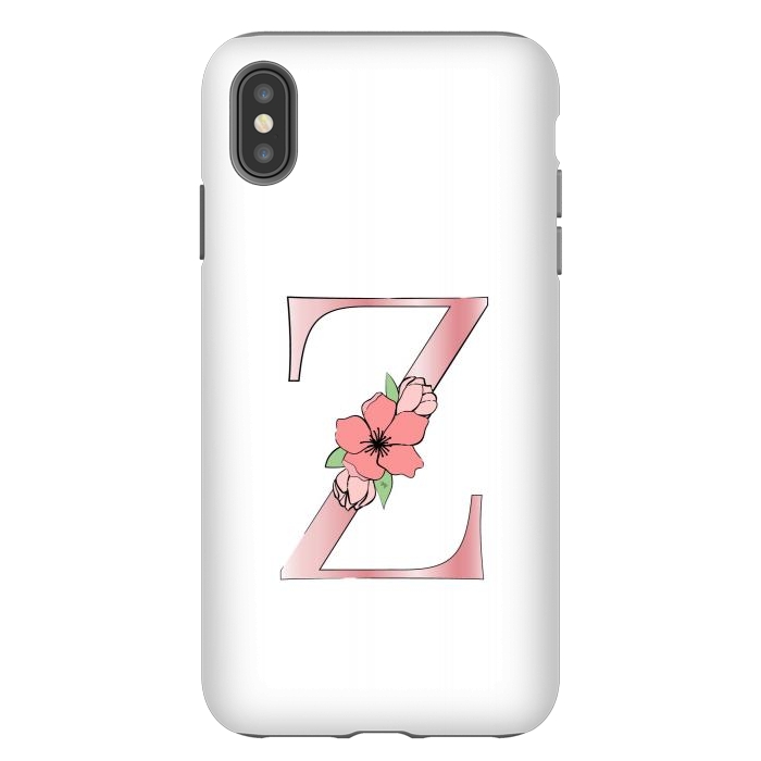 iPhone Xs Max StrongFit Monogram Letter Z by Martina