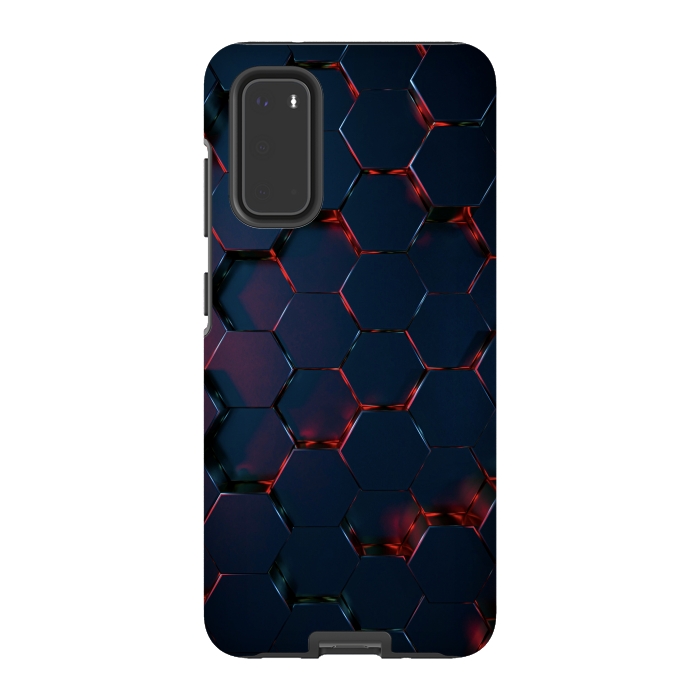 Galaxy S20 StrongFit Hexagons  by Winston