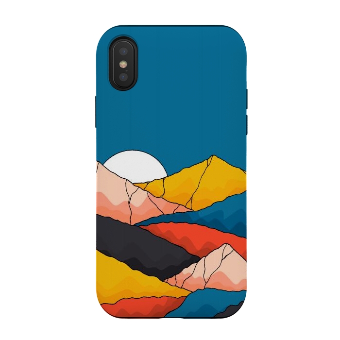iPhone Xs / X StrongFit The mountainous range by Steve Wade (Swade)