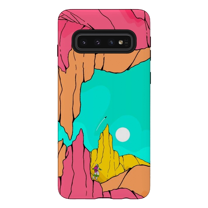 Galaxy S10 StrongFit Space cave by Steve Wade (Swade)