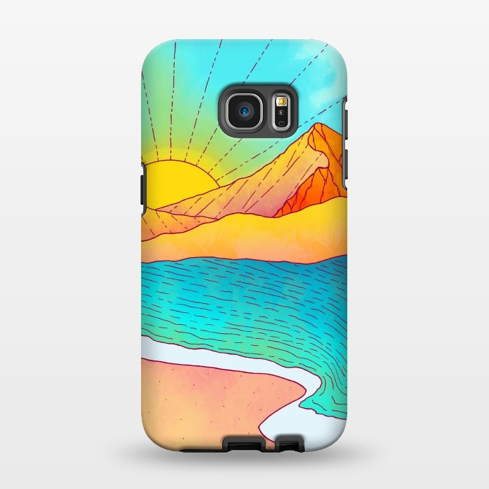 Galaxy S7 EDGE StrongFit I wish to be by the sea by Steve Wade (Swade)