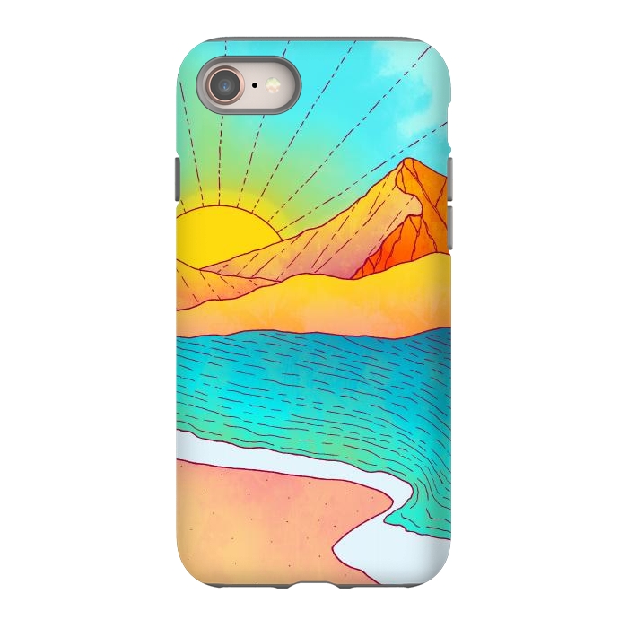 iPhone 8 StrongFit I wish to be by the sea by Steve Wade (Swade)
