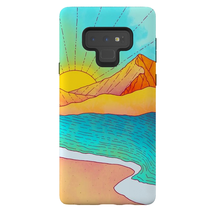 Galaxy Note 9 StrongFit I wish to be by the sea by Steve Wade (Swade)