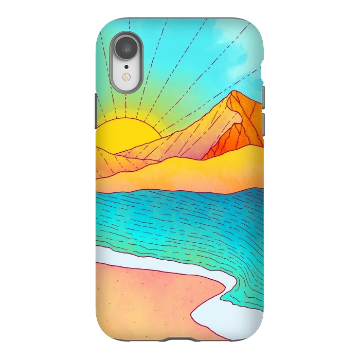 iPhone Xr StrongFit I wish to be by the sea by Steve Wade (Swade)