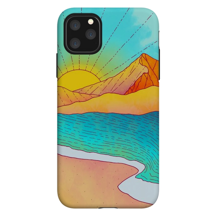 iPhone 11 Pro Max StrongFit I wish to be by the sea by Steve Wade (Swade)