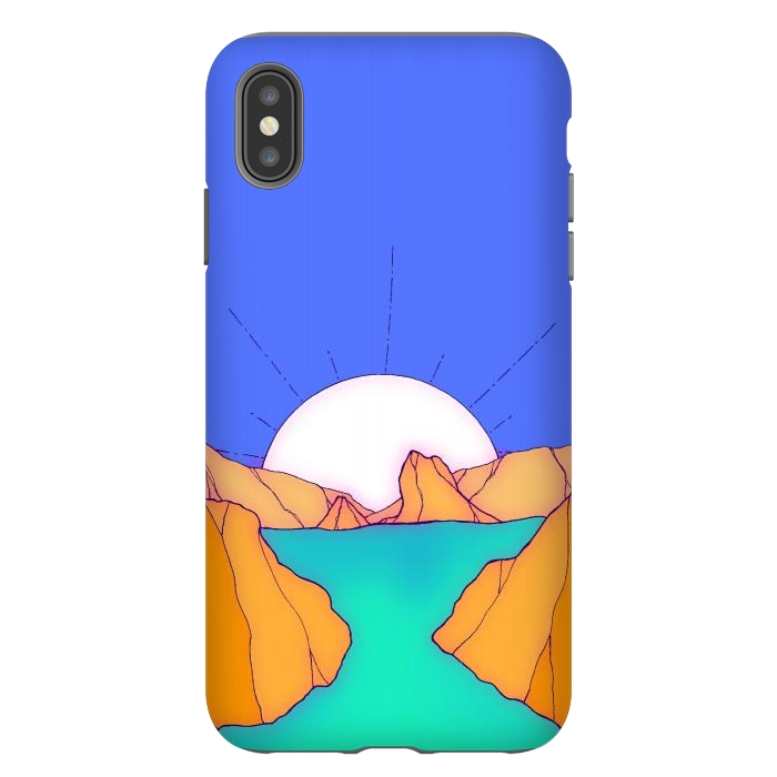 iPhone Xs Max StrongFit A calm sea lake by Steve Wade (Swade)
