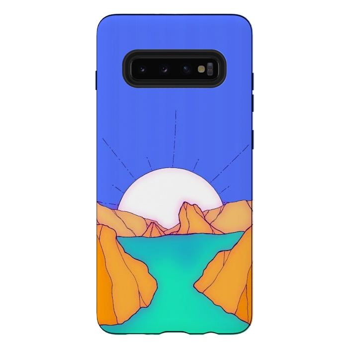 Galaxy S10 plus StrongFit A calm sea lake by Steve Wade (Swade)