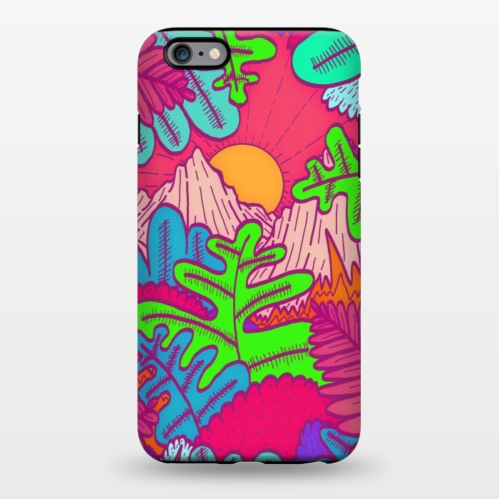 iPhone 6/6s plus StrongFit A pink tropical jungle by Steve Wade (Swade)