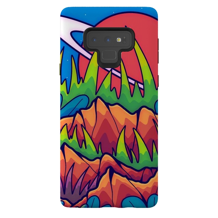 Galaxy Note 9 StrongFit A tropical space world by Steve Wade (Swade)