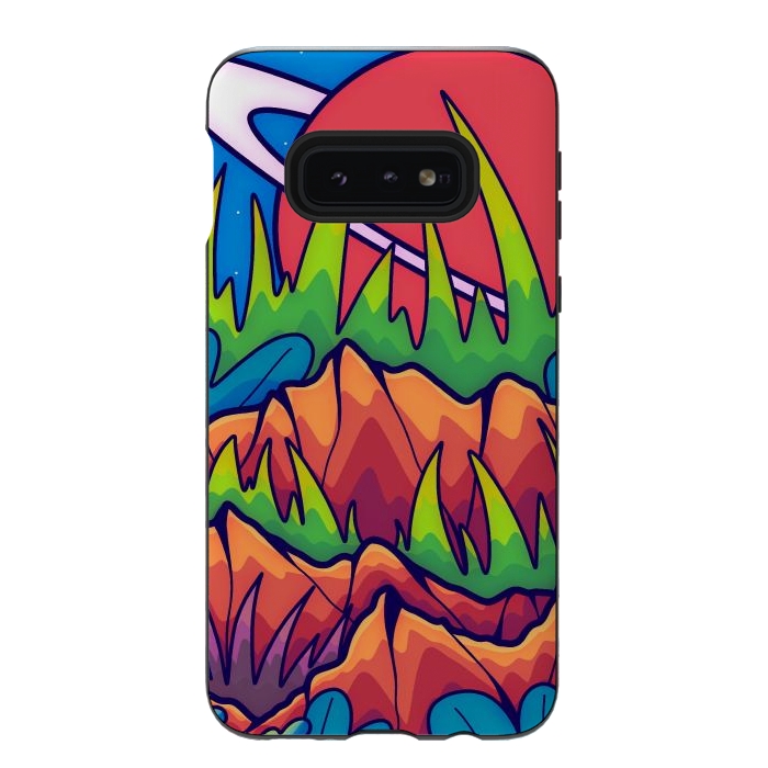 Galaxy S10e StrongFit A tropical space world by Steve Wade (Swade)