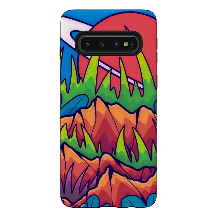 Galaxy S10 StrongFit A tropical space world by Steve Wade (Swade)