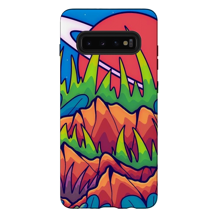 Galaxy S10 plus StrongFit A tropical space world by Steve Wade (Swade)