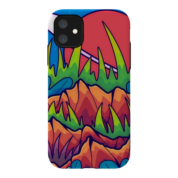 iPhone 11 StrongFit A tropical space world by Steve Wade (Swade)