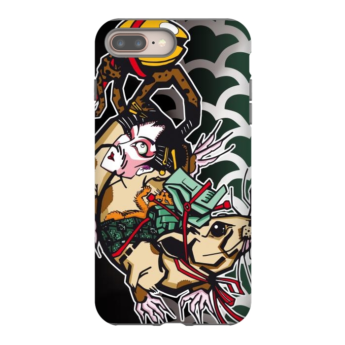iPhone 7 plus StrongFit Japanese Rat by Milo "Mr Lucky" Marcer