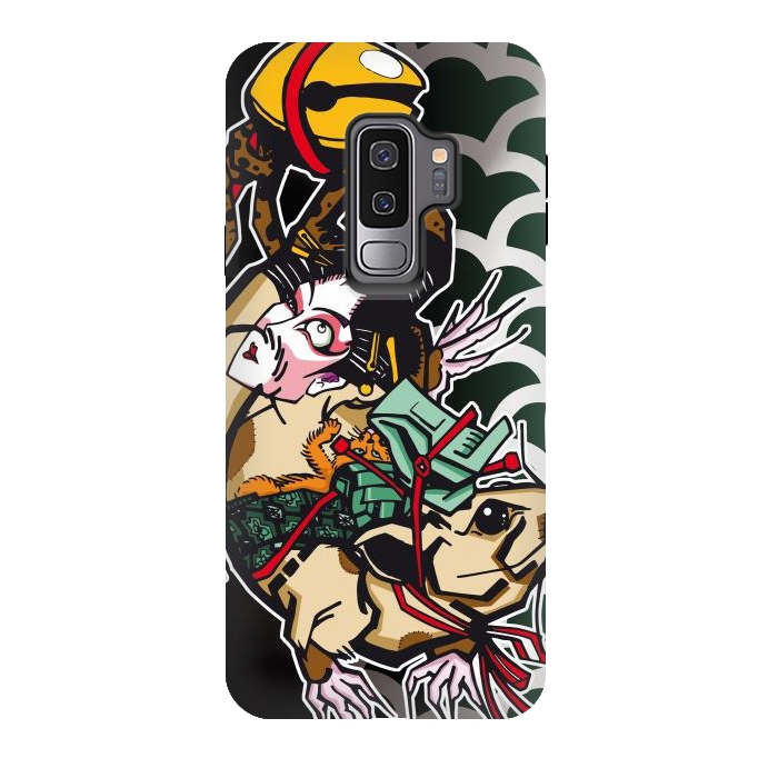 Galaxy S9 plus StrongFit Japanese Rat by Milo "Mr Lucky" Marcer