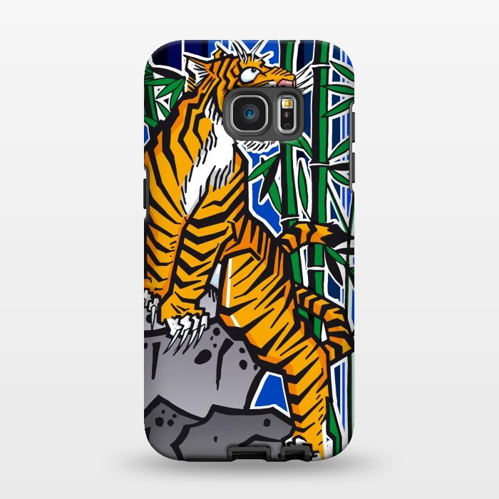 Galaxy S7 EDGE StrongFit Japanese Tiger by Milo "Mr Lucky" Marcer