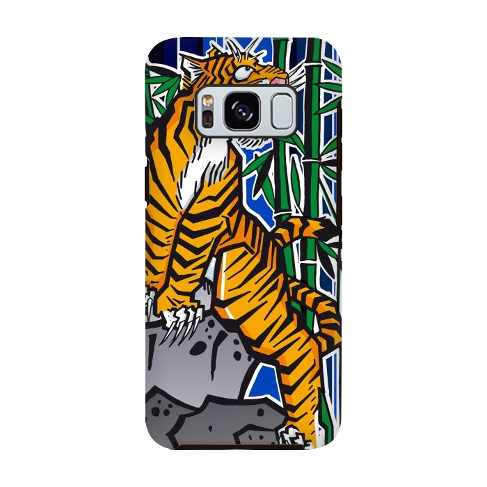 Galaxy S8 StrongFit Japanese Tiger by Milo "Mr Lucky" Marcer