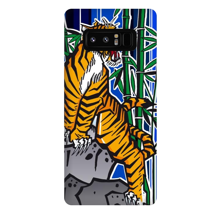 Galaxy Note 8 StrongFit Japanese Tiger by Milo "Mr Lucky" Marcer