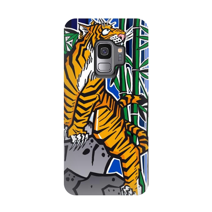 Galaxy S9 StrongFit Japanese Tiger by Milo "Mr Lucky" Marcer