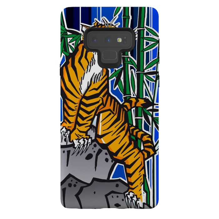 Galaxy Note 9 StrongFit Japanese Tiger by Milo "Mr Lucky" Marcer