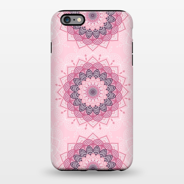 iPhone 6/6s plus StrongFit Pink white mandalas by Jms