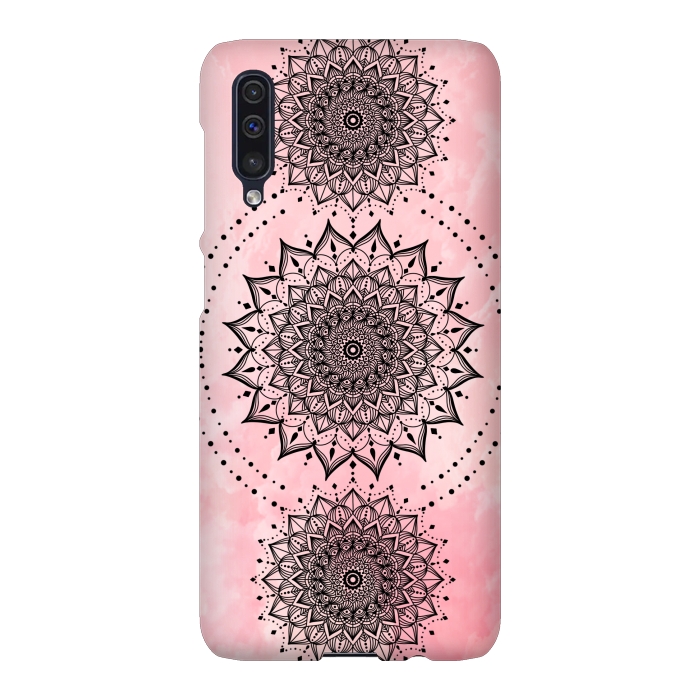 Galaxy A50 SlimFit Pink black mandalas by Jms