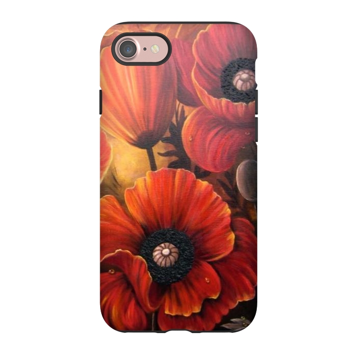 iPhone 7 StrongFit Red Poppy by Irina Velman
