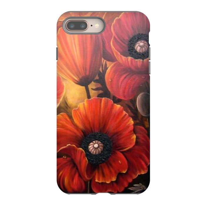 iPhone 7 plus StrongFit Red Poppy by Irina Velman