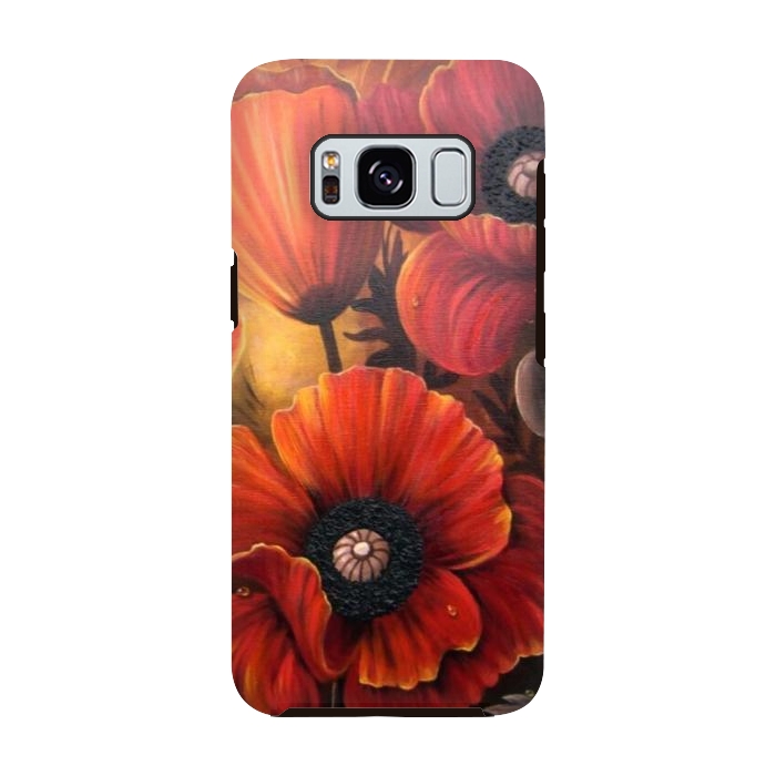 Galaxy S8 StrongFit Red Poppy by Irina Velman
