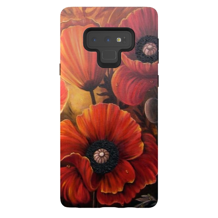 Galaxy Note 9 StrongFit Red Poppy by Irina Velman