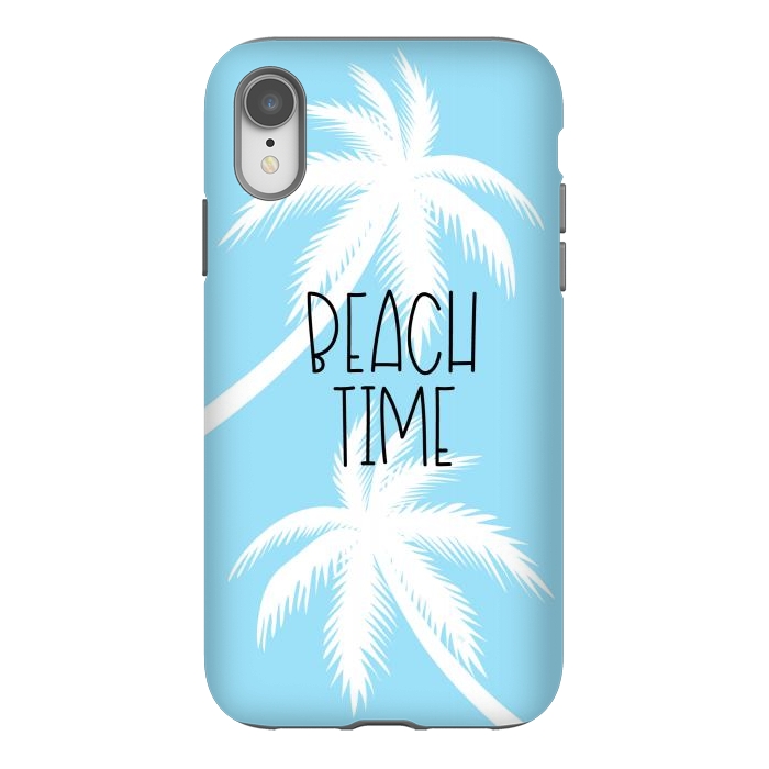 iPhone Xr StrongFit Blue Beach Time by Martina
