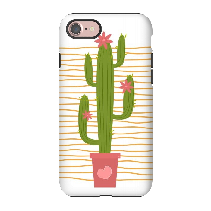 iPhone 7 StrongFit Happy Cactus by Martina