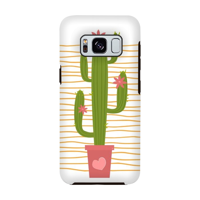 Galaxy S8 StrongFit Happy Cactus by Martina