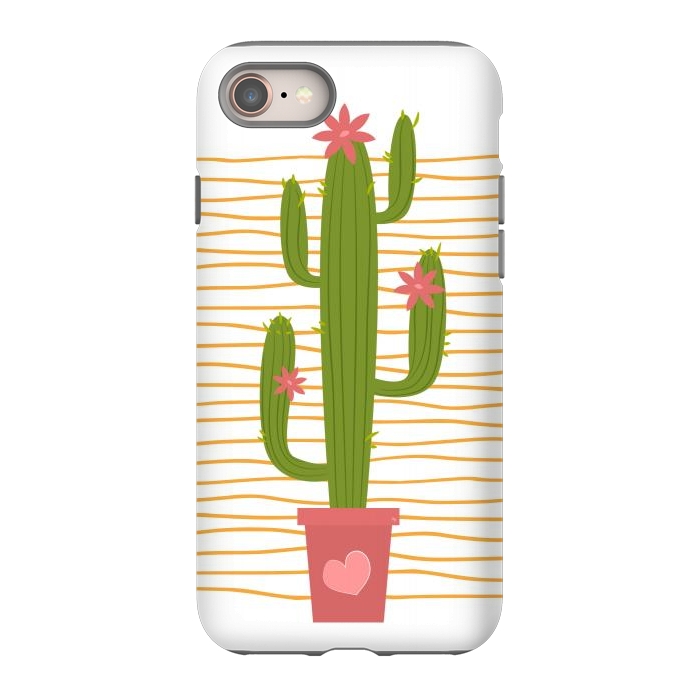 iPhone 8 StrongFit Happy Cactus by Martina
