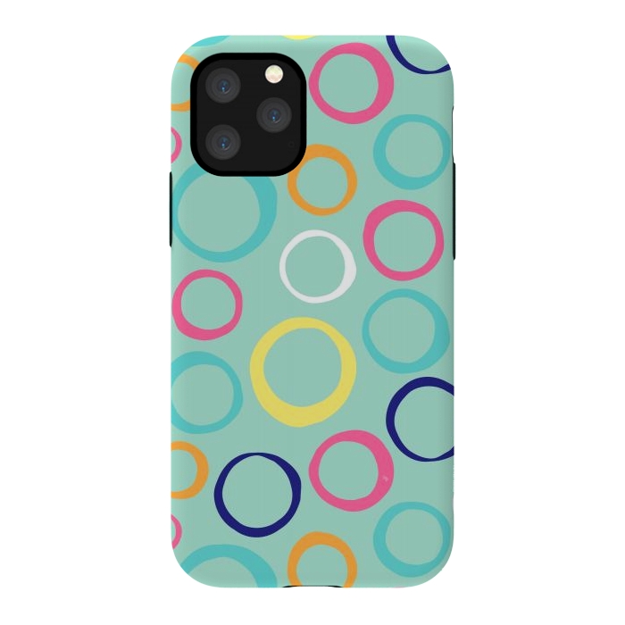 iPhone 11 Pro StrongFit Happy Circles by Martina