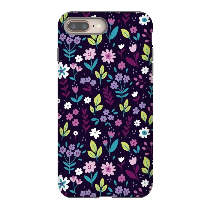 iPhone 7 plus StrongFit Purple Flowers I by ArtsCase