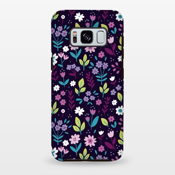 Galaxy S8 plus StrongFit Purple Flowers I by ArtsCase