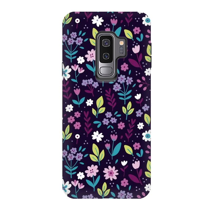 Galaxy S9 plus StrongFit Purple Flowers I by ArtsCase