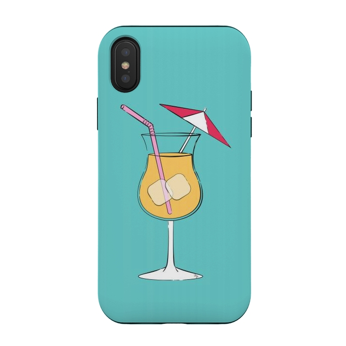 iPhone Xs / X StrongFit Summer Drink by Martina