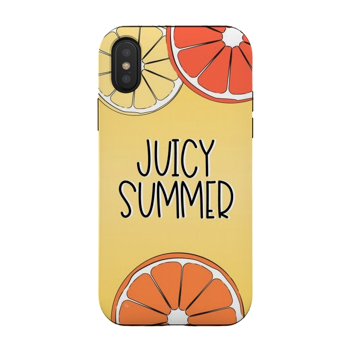 iPhone Xs / X StrongFit Juicy Summer by Martina
