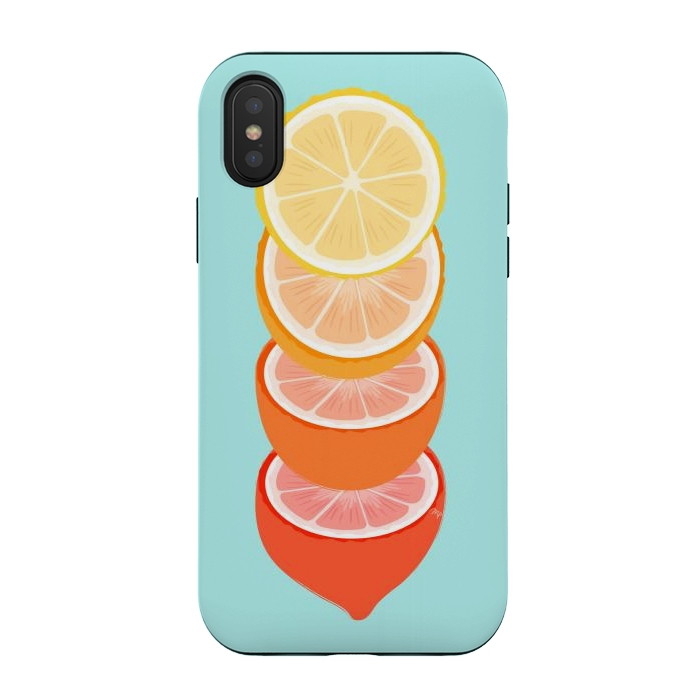iPhone Xs / X StrongFit Citrus Love by Martina