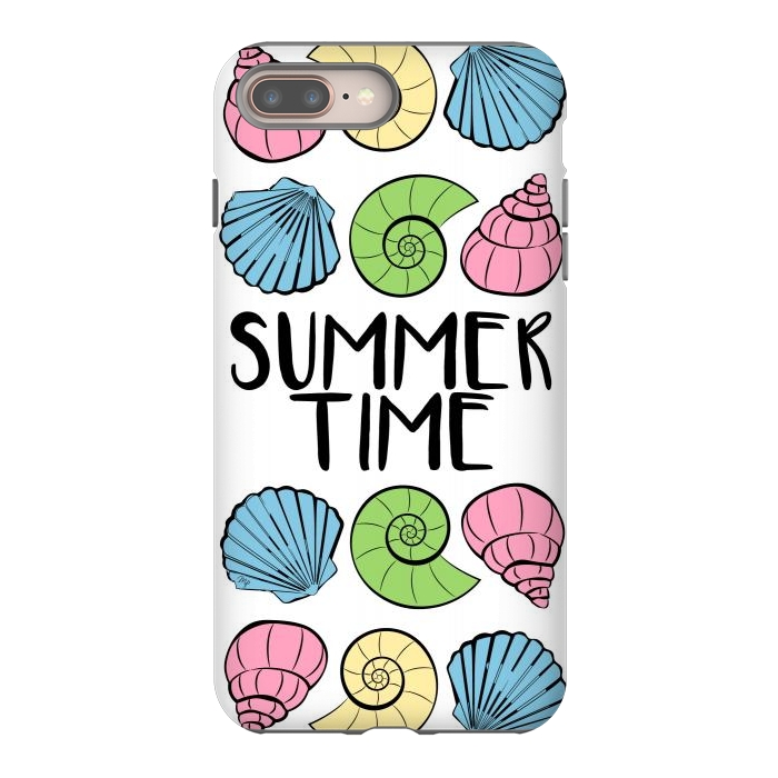 iPhone 7 plus StrongFit Summer Time Shells by Martina